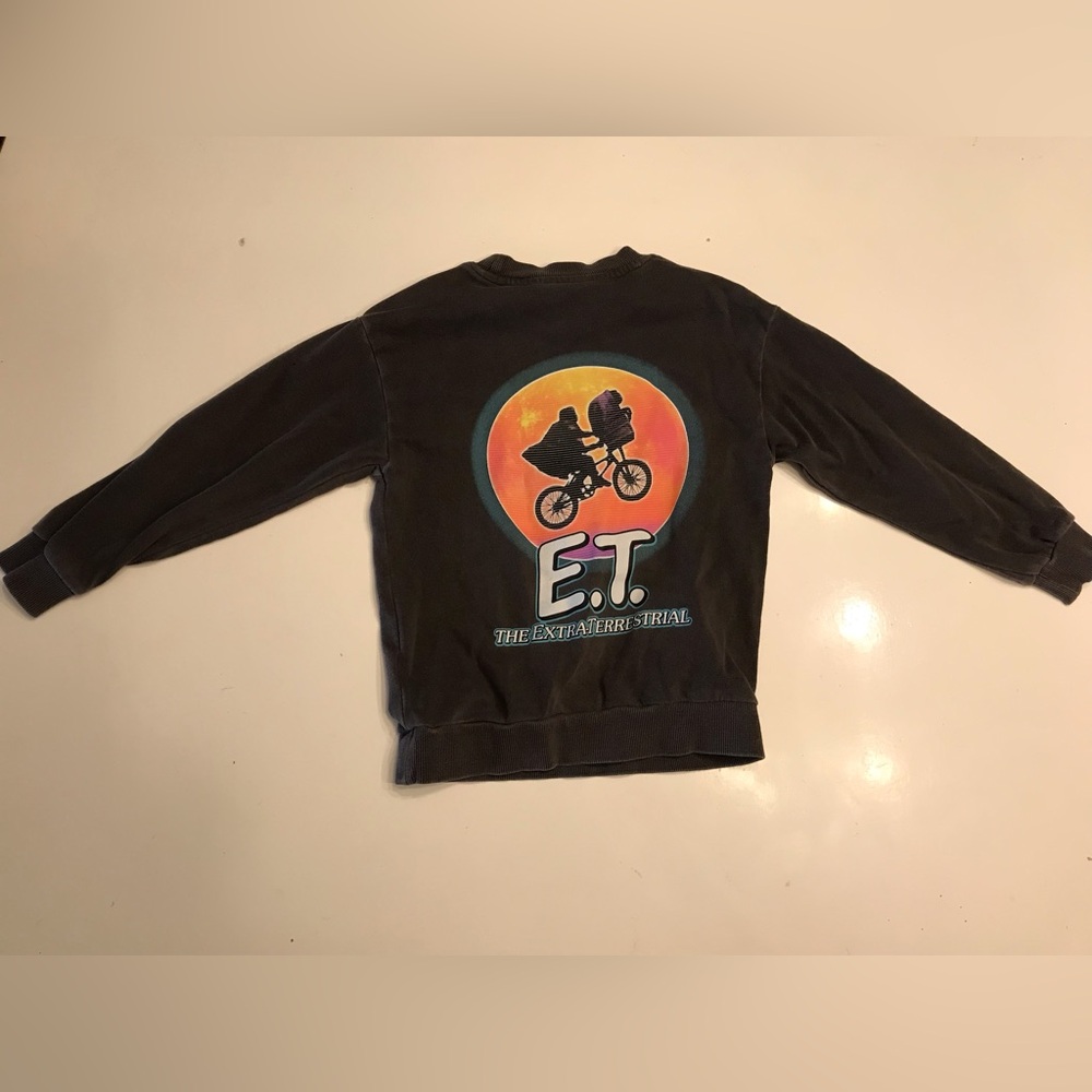 E.T. Graphic Kids Sweatshirt - Black Size 4-6 years 90’s style